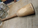 Vtg Primitive Potato Masher Pestle Wooden Farmhouse Kitchen Ware 12" Nice Patina
