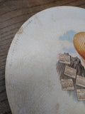 Vtg Antique 1912 Souvenir Calendar Hot Air Balloon Plate Trenle China Virginia