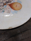 Vtg Antique 1912 Souvenir Calendar Hot Air Balloon Plate Trenle China Virginia