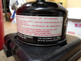Vtg 1984 Coleman Gas Black Lantern 222A Peak 1 Single Mantel Canada Carry Case