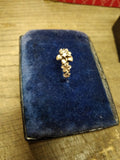 Vtg Women's 925 Silver Ring 5 Flowers with Unknown Stone Size 5 Beautiful!
