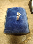Vtg Women's 925 Silver Ring 5 Flowers with Unknown Stone Size 5 Beautiful!
