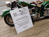 NOS Hamilton Collection 1948 Indian Motorcycle Sculpture 0540 w/COA Orig Package
