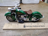 NOS Hamilton Collection 1948 Indian Motorcycle Sculpture 0540 w/COA Orig Package