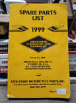 Vtg 1999 Kick Start Motorcycle Spare Parts List Knucklehead Flathead Big Twin 45