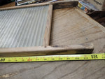 Vtg Antique Primitive Double Sided Glass Course Fabric Fine Linen Washboard Ohio