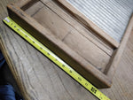 Vtg Antique Primitive Double Sided Glass Course Fabric Fine Linen Washboard Ohio