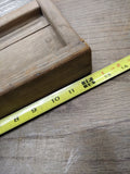 Vtg Antique Primitive Double Sided Glass Course Fabric Fine Linen Washboard Ohio