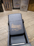 Zippo 1987 US Ship John F Kennedy CV 67 Cigarette Lighter Black Matte Nice Snap!