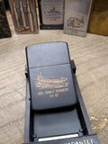 Zippo 1987 US Ship John F Kennedy CV 67 Cigarette Lighter Black Matte Nice Snap!