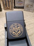 Zippo 1987 US Ship John F Kennedy CV 67 Cigarette Lighter Black Matte Nice Snap!