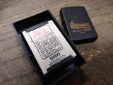 Zippo 1987 US Ship John F Kennedy CV 67 Cigarette Lighter Black Matte Nice Snap!