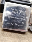 Zippo 1989 USS Ship Capodanna FF 1093 Cigarette Lighter Brushed Stainless Nice!