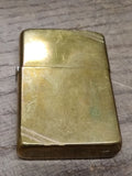 Vtg Zippo 1932 1982 Commemorative Solid Brass Cigarette Lighter Slashed Initials