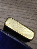 Vtg Zippo 1932 1982 Commemorative Solid Brass Cigarette Lighter Slashed Initials