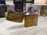 Vtg Zippo 1932 1982 Commemorative Solid Brass Cigarette Lighter Slashed Initials