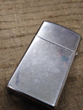 Vtg Zippo Slim 1980 Ship USS Nimitz CVN 68 Cigarette Lighter Chrome Made In USA!