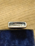 Vtg Zippo Slim 1980 Ship USS Nimitz CVN 68 Cigarette Lighter Chrome Made In USA!