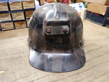 Vtg MSA Comfo Cap Fiber Glass Tiger Stripe Miners Helmet Hard Hat w/Suspension`