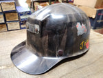 Vtg MSA Comfo Cap Fiber Glass Tiger Stripe Miners Helmet Hard Hat w/Suspension`