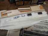 NOS HO Gauge Blue Line Streamlined Model Kit Penn C-5 Coach Car Metal Body Box