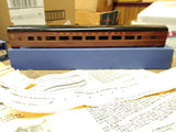 NOS HO Gauge Blue Line Streamlined Model Kit Penn C-5 Coach Car Metal Body Box
