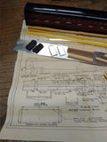 NOS HO Gauge Blue Line Streamlined Model Kit PRR 18 Roomette Car Metal Body Box