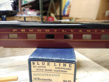 NOS HO Gauge Blue Line Streamlined Model Kit PRR 18 Roomette Car Metal Body Box