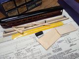 NOS HO Gauge Blue Line Streamlined Model Kit PRR Observation Car Metal Body Box