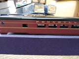 NOS HO Gauge Blue Line Streamlined Model Kit PRR Observation Car Metal Body Box