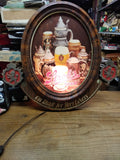 Vtg 1970's Stroh's Beer Lighted Sign Draft For Beer Lovers Mancave Works 18 x 20