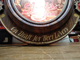 Vtg 1970's Stroh's Beer Lighted Sign Draft For Beer Lovers Mancave Works 18 x 20