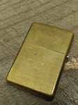 Vtg 2001 Zippo Brass Case Cigarette Lighter Nice Snap Made In The USA!