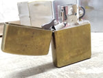 Vtg 2001 Zippo Brass Case Cigarette Lighter Nice Snap Made In The USA!