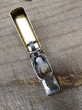 Vtg 2001 Zippo Brass Case Cigarette Lighter Nice Snap Made In The USA!