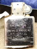 Vtg 2001 Zippo Brass Case Cigarette Lighter Nice Snap Made In The USA!