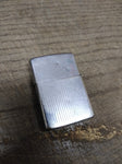 Vtg 1976 Zippo Cigarette Lighter Pin Striped No Initials Chrome Good Snap USA!