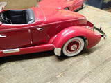 Vtg ERTL Diecast Toy 1935 Auburn Boattail Speedster 1:18 Scale Red Very Nice!
