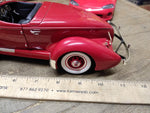 Vtg ERTL Diecast Toy 1935 Auburn Boattail Speedster 1:18 Scale Red Very Nice!