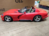 Vtg Burago Dodge Viper RT/10 Diecast Toy Sports Car 1:18 Scale Red Very Nice!