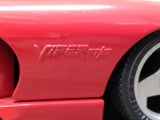 Vtg Burago Dodge Viper RT/10 Diecast Toy Sports Car 1:18 Scale Red Very Nice!