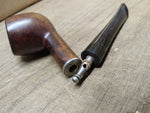 Vtg Brewster Imported Briar Apple Shape Smoking Pipe with Stinger Good Shape