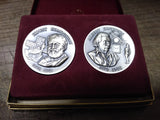 Wittnauer Precious Metals 925 Sterling Medals Ernest Hemingway Albert Einstein