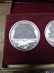 Wittnauer Precious Metals 925 Sterling Medals Ernest Hemingway Albert Einstein
