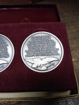 Wittnauer Precious Metals 925 Sterling Medals Ernest Hemingway Albert Einstein