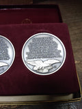 Wittnauer Precious Metals 925 Sterling Medals Ernest Hemingway Albert Einstein