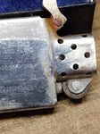 Vtg Zippo Pat. 2032695 3 Barrel Cigarette Lighter 1937 1950 Bradford Pa USA