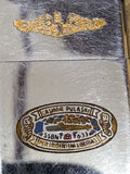 Vtg 1973 Zippo Slim Cigarette Lighter USS Casimir Pulaski SSBN 633 Submarine