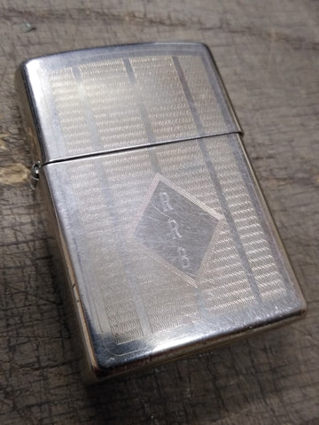 Vtg 2001 Zippo Cigarette Lighter Initial RRB Bradford Pa USA