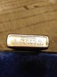 Vtg 2001 Zippo Cigarette Lighter Initial RRB Bradford Pa USA